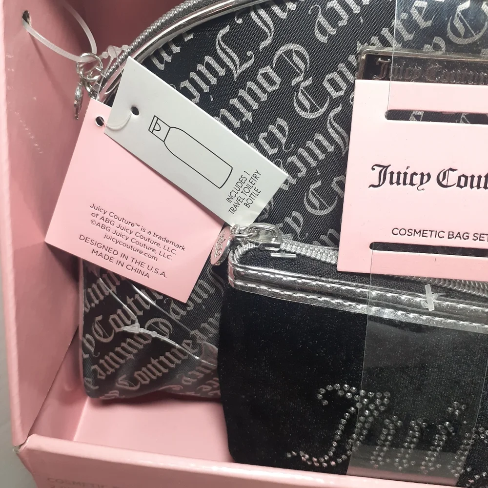 🎉3xHP🎉 *NIB* Juicy Couture 2pc. Cosmetic Bags
